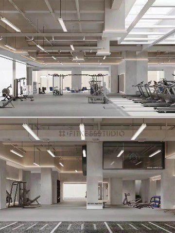 commercial and office architecture, There are gyms like art exhibitions, good-looking gym decorations, commercial gyms, sports, and fitness ❤️ARTBELL FITNESS Gym Lobby, Gym Design Interior, Cool Gym, Gym Facilities, Commercial And Office Architecture, Office Architecture, Rehabilitation Center, Gym Fits, Like Art