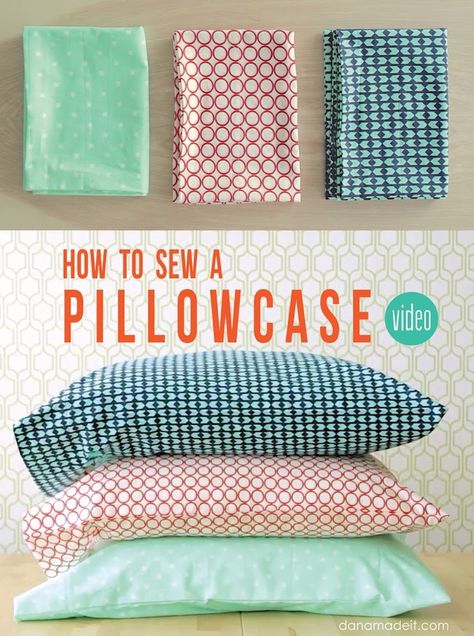 Sewing Pillow Cases, Sewing 101, Sew Ins, Costura Diy, Beginner Sewing Projects Easy, Sewing Pillows, Leftover Fabric, Sewing Projects For Beginners, Sewing Skills