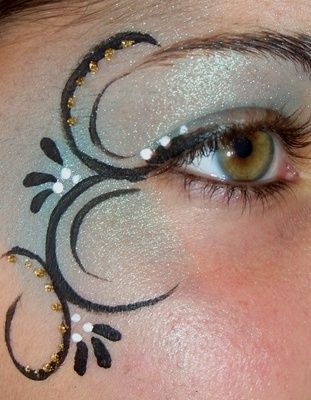 Steampunk Makeup, Carnaval Make-up, Fairy Make-up, Fairy Eyes, Dance Makeup, Fairy Makeup, Seni Origami, Face Painting Designs, Stage Makeup