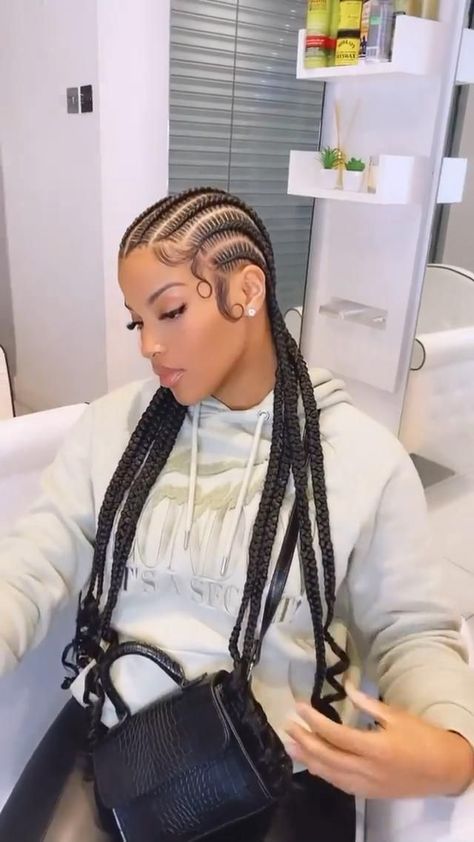 4 Feed In Braids Hairstyles, Feedins Braids, Classic Braids, Cornrows Braids For Black Women, Braided Hairstyles For Black Women Cornrows, Big Box Braids Hairstyles, Feed In Braids Hairstyles, Goddess Braids Hairstyles, Braided Cornrow Hairstyles