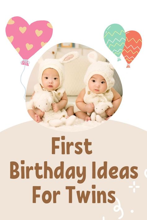 As your adorable twins approach their first birthday, make it an unforgettable moment for everyone. Dive into our marvelous guide filled with unique and memorable first birthday ideas catered just for your special duo. Be inspired by themes, games, and scrumptious cake ideas that will leave your guests marveling at your creativity, and your twins beaming with joy. Birthday Party For Twins, Twin Birthday Themes, Twins First Birthday, First Birthday Ideas, Creative Ideas To Make, Twins 1st Birthdays, Twin First Birthday, First Birthday Themes, Twin Birthday