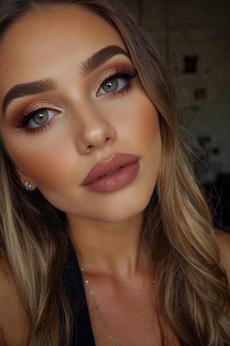 Pillow Talk Makeup Look, Bold Bridal Makeup, Sultry Makeup Looks, Night Beauty Routine, Perfect Lip Color, Beauty Mistakes, Dag Make Up, Elegantes Makeup, Romantic Makeup