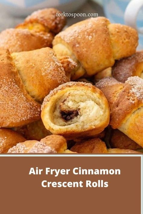 Air Fryer Crescent Rolls, Cinnamon Crescents, Air Fryer Pumpkin, Chocolate Rolls, Crescent Roll Dessert, Cinnamon Crescent Rolls, Breakfast Crescent Rolls, Crescent Roll Recipes, Pumpkin Caramel