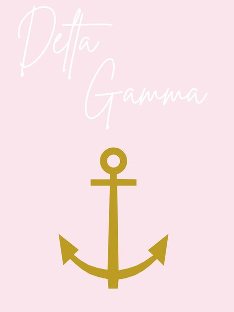 Delta Gamma, Sorority, Anchor, University of Iowa, Pink, Canvas, College, Artwork Delta Gamma Graphics Design, Delta Gamma Poster, Delta Gamma Graphics, Delta Gamma Sorority, Delta Gamma, Insta Ideas, Bid Day, College Art, Sorority