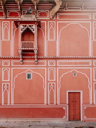 What to See in Jaipur | Anika Pannu | 2020 Jaipur Wallpaper, Rajput Architecture, Jaipur Architecture, Jaipur Design, Jaipur Aesthetic, Jaipur Fashion, Jaipur Art, City Palace Jaipur, Curved Door