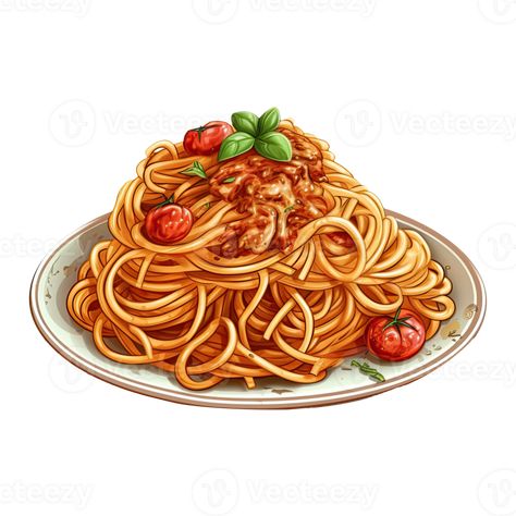 Pasta Illustration Graphics, Italian Food Drawing, Pasta Artwork, Spaghetti Clipart, Spaghetti Cartoon, Spaghetti Drawing, Cartoon Spaghetti, Italian Food Illustration, Pasta Cartoon