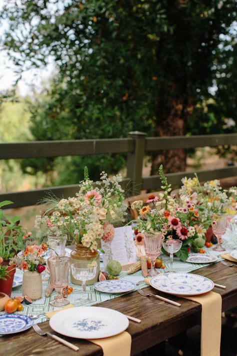 A Fairytale Wedding in Napa With a Winding 240-Foot-Long Reception Table - Over The Moon Long Table Wedding, Napa California, Cottage Wedding, Picnic Wedding, Garden Party Wedding, Wildflower Wedding, Whimsical Wedding, Wedding Arrangements, Wedding Table Settings