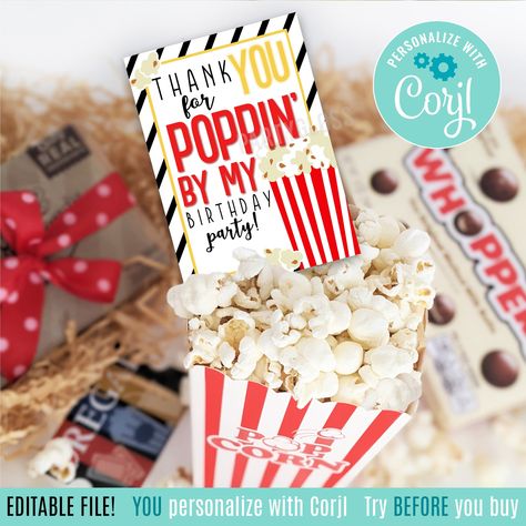 Popcorn Printable, Popcorn Treats, Appreciation Printable, Popcorn Gift, Appreciation Thank You, Printable Gift Tags, Gift Tags Printable, Printable Tags, Thank You Tags