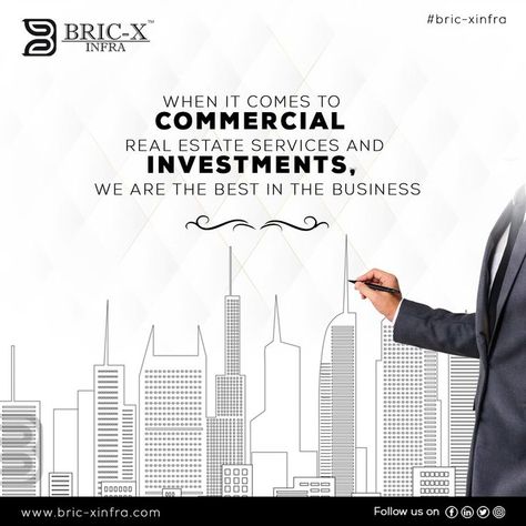 When it comes to commercial real estate services and investments, we are the best in the business. #Bricxinfra #invest #consultant #property #realestateagent #property #realestate #Thought #InvesmentwithBricxinfra #Realestatecompany #Gurgaon Commercial Property Ads Creative, Commercial Real Estate Creative Ads, Post Reference, Property Consultant, Commercial Real Estate Marketing, Real Estate Consultant, Marketing Ads, Property Ad, Estate Design