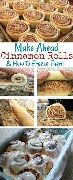 Freeze Cinnamon Rolls, Meal Breakfast, Freezable Meals, Freezer Meal Planning, Freezer Meal Prep, Freezer Breakfast, Roll Recipes, Freezer Meal, Cinnamon Rolls Homemade