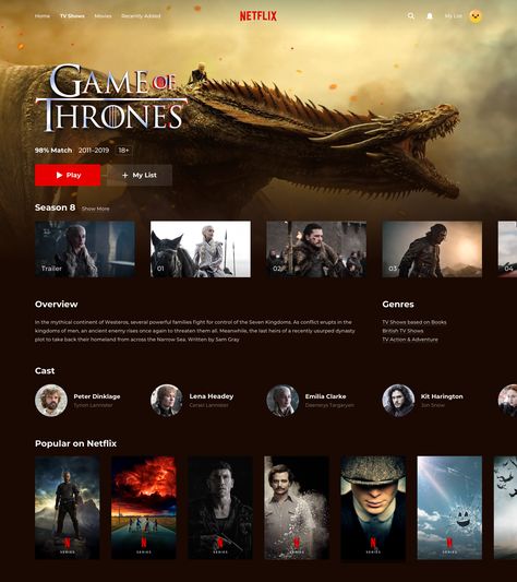 Netflix Landing Page Design, Movie Website Design, Netflix Design, Colorful Office Design, Netflix Games, Netflix Website, Wireframe Website, 보고서 디자인, Indesign Layout