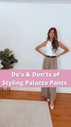 Palazzo Pants With Sweater Outfit, How To Dress Palazzo Pants, How To Hem Palazzo Pants, Fall Palazzo Pants Outfit, Shoes With Palazzo Pants, How To Wear Palazzo Pants Classy, High Waist Palazzo Pants Outfit, What Top To Wear With Palazzo Pants, Wide Palazzo Pants Outfit