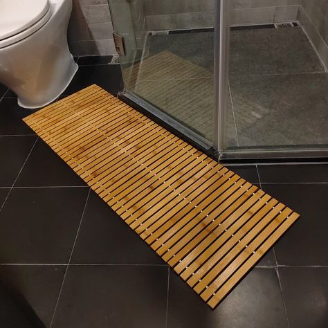 PRICES MAY VARY. Non Slip Bath Floor Mat,Floding Bamboo Wood Bath Mat,Bamboo Shower Mat,Roll-Up Bamboo Wood Bath Floor Mat,Foldable Teak Bath Mat for Bathtub,Shower,Sauna Non Slip Bath Floor Mat,Floding Bamboo Wood Bath Mat,Bamboo Shower Mat,Roll-Up Bamboo Wood Bath Floor Mat,Foldable Teak Bath Mat for Bathtub,Shower,Sauna Bamboo Bathroom Mat, Bathroom Ideas Bamboo, Teak Bathroom Ideas, Bamboo Bathroom Ideas, Bamboo Bathroom Decor, Teak Bath Mat, Moody Basement, Shower Update, Wood Bath Mat