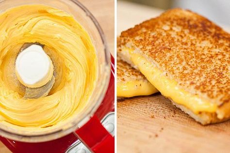 Ready to Melt:  How to Make American Cheese   America's Test Kitchen Processor Recipes, Table D Hote, Homemade Cheese, American Cheese, Cheese Sandwich, Dairy Products, Food Blogs, Easy Food, It Goes On