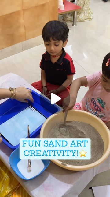 Edusmart (Formerly known as Edustart Shivajipark) | DIY Sand Art Creativity! 🌟   #diy #sand #sandart #artandcraft #artandcraftforkids #childhoodschemas #preschoolactivities #preschool... | Instagram Sand Pit Activities, Sand Activity For Preschool, Sand Activities For Preschool, Sand Activities, Sand Art For Kids, Sand Art Projects, Birthday Prayer For Me, Playgroup Activities, Preschool Montessori