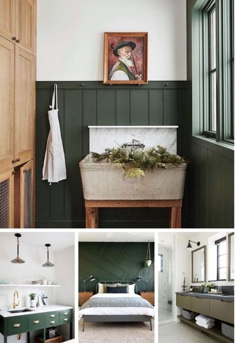 The Best Dark Green Paint Colors To Use in Your Home! • Project Allen Designs Best Dark Green Paint Colors, Best Dark Green Paint, Dark Green Paint Colors, Studio Mcgee Fireplace, Dark Green Paint, Dark Green Bathrooms, Green Wall Color, Dark Green Kitchen, Green Accent Walls