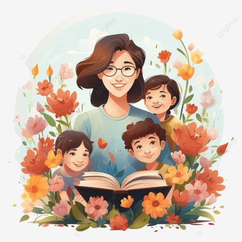 teacher student flower teachers day illustration teacher student teachers day png Teacher Painting Ideas, Teachers Day Drawings Student, Teacher And Student Illustration, Teacher And Student Drawing, Teachers Day Illustration, Teacher And Student Images, Teachers Day Images, Teachers Day Photos, Teacher Watercolor