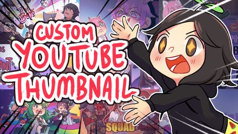 I will draw amazing custom youtube thumbnail Background For Thumbnail, Thumbnail Youtube Inspiration, Thumbnail For Youtube, Youtube Artists, Youtube Thumbnail Template, Youtube Banner Design, Banner Design Inspiration, Youtube Thumbnails, Youtube Design