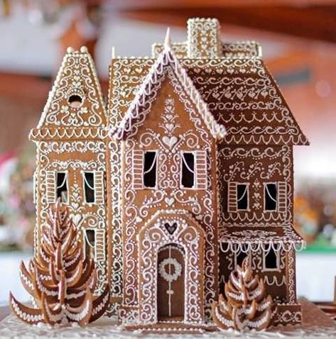 Paper Mache Gingerbread House, Christmas Gingerbread House Ideas, Paper Gingerbread House, Gingerbread House Ideas, Gingerbread House Designs, Gingerbread House Cookies, Diy Jul, Gingerbread Christmas Decor, Gingerbread House Decorations