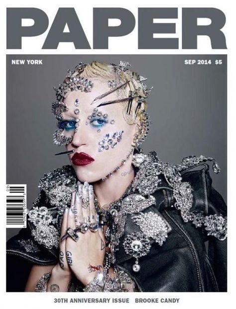 Paper Magazine September 2014 | Brooke Candy by Richard Burbridge #Covers2014 #NicolaFormichetti Paper Magazine Cover, Brooke Candy, Candy Photoshoot, Richard Burbridge, Fashion Editorial Layout, Indie Magazine, Paper Magazine, Editorial Makeup, Paper Cover