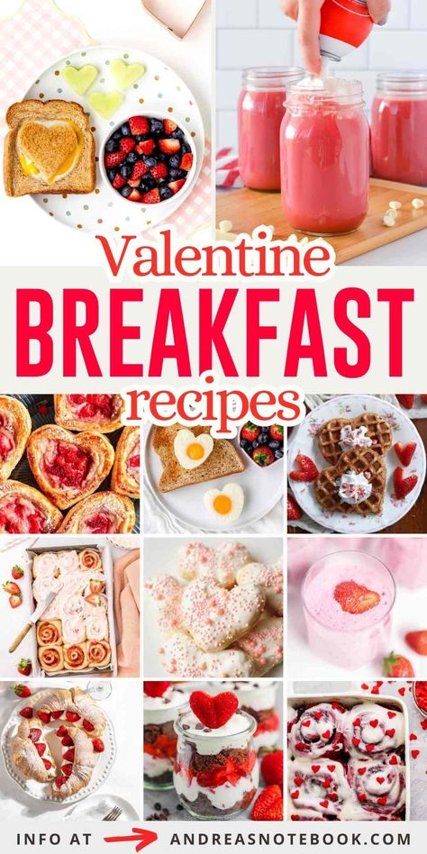 Breakfast Valentines Day Ideas, Healthy Valentine’s Day Breakfast, Valentine Day Breakfast Ideas, Valentine’s Breakfast Ideas, Breakfast Ideas Valentines Day, Vday Breakfast Ideas, Valentine’s Day Pancakes, Valentine Food Ideas Breakfast, Healthy Winter Breakfast Ideas