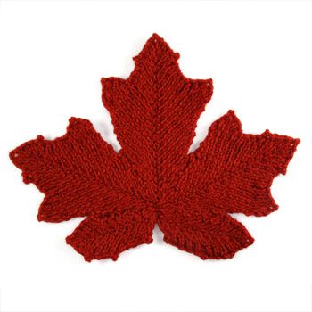 ODDknit - Free Knitting Patterns - Mpale Leaf Leaf Knitting Pattern, Knitted Flower Pattern, Fall Knitting Patterns, Christmas Knitting Patterns Free, Crochet Leaf, Crochet Leaf Patterns, Fall Knitting, Fair Isles, Crochet Leaves