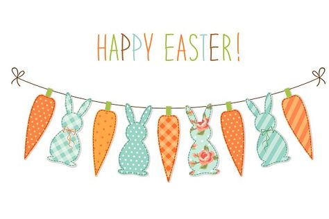 Easter bunting by Cute Designs on @creativemarket Easter Bunting, Wax Lips, Happy Easter Banner, Easter Quotes, Banner Photo, Idee Pasto, Easter Banner, Easter Sale, Easter Humor