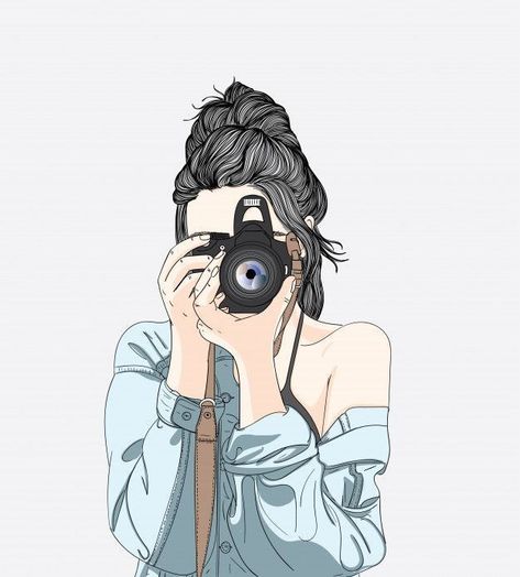 📸📸😘😘😍😍😍📸📸😘😘😍😍😍📸📸😘😘😍😍😍 Camera Cartoon Aesthetic, Camera Girl, Woman Cartoon, Camera Aesthetic, Girly Drawings, Illustration Art Girl, Art And Illustration