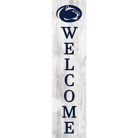 Penn State Crafts, Cornhole Boards Designs, Etsy Wreaths, Team Morale, State Crafts, State Signs, Penn State University, Nittany Lion, Sports Prints