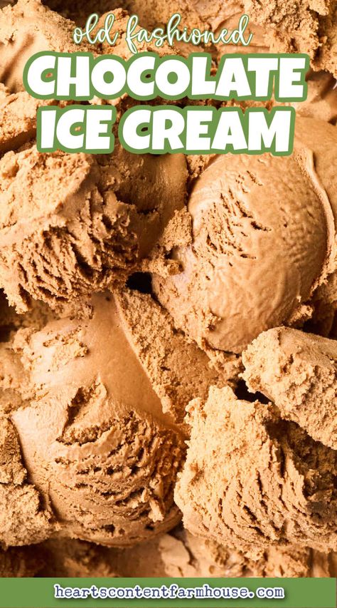 Old-Fashioned Chocolate Ice Cream {with Cocoa Powder} Homemade Chocolate Ice Cream, Chocolate Ice Cream Recipe, Old Fashioned Ice Cream, Ice Cream Chocolate, Powder Sugar, Budget Recipes, Ice Cream Print, Vanilla Beans, Flavor Ice