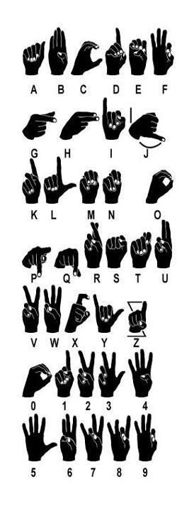 ASL alphabet अंग्रेजी व्याकरण, Foto Kelakar, Bahasa Jepun, Sms Language, Sign Language Words, Alphabet Code, Sign Language Alphabet, Asl Signs, Learn Sign Language