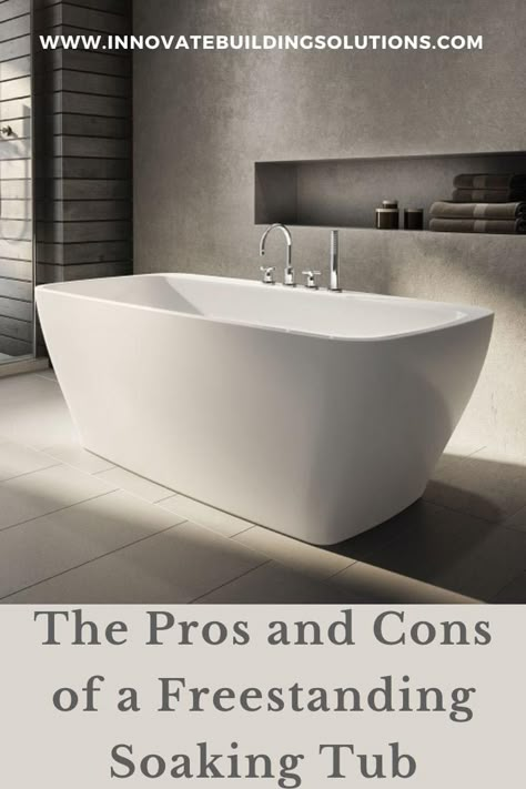 Stand A Lone Tub, Washroom With Bathtub Ideas, Bathroom Remodel With Shower And Freestanding Tub, Deep Tub Bathroom, Soaking Tubs Master Bath Decor, Modern Bathroom Design Master Baths Freestanding Tubs, Most Comfortable Free Standing Tub, Best Soaking Tubs, Freestanding Tub In Alcove