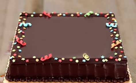 Add Some Colour Rectangle Chocolate Cake Design, Chocolate Birthday Cake Decoration, Fruit Birthday Cake, Rectangle Cake, Chocolate Birthday Cake, Chocolate Cake Designs, Chocolate Cake Decoration, Buy Cake, Birthday Cake Chocolate