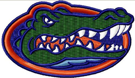 Florida Gator embroidery design University Florida by DigiDoctor, $4.50 Gators Logo, Florida Gators Logo, Gator Logo, Uf Gators, Florida Gators Football, Gators Football, Scheduling App, Florida Gator, Sticker Machine