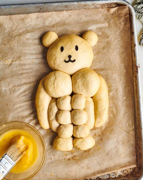 Buff Bear Bread Recipe | Kitchn Buff Bear Bread, Bear Bread Recipe, Bear Bread, Cat Bread, Bread Maker Recipes, Buff Bunny, Bread Shaping, Birthday Traditions, Milk Bread