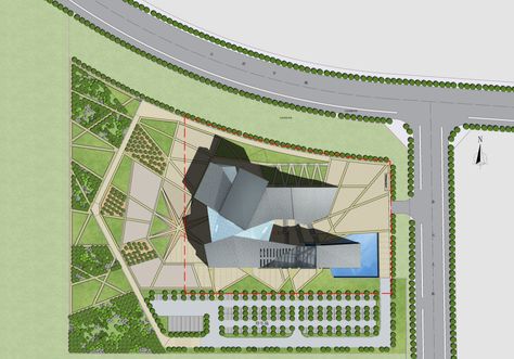 Museum of the Fangshang Geopark / BIAD Museum Plan, Conceptual Architecture, Art Sites, Site Plan, Art Museum, Art Gallery, Architecture, How To Plan, Art