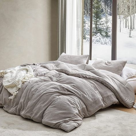 Coma-holic - Coma Inducer® (with Butter) Oversized Comforter - Warming Taupe - Bed Bath & Beyond - 37073213 Oversized King Comforter, Taupe Bedding, Oversized Comforter, Twin Xl Comforter, Bedroom Essentials, Unique Beds, Honeycomb Design, King Bedding Sets, Soft Bedding