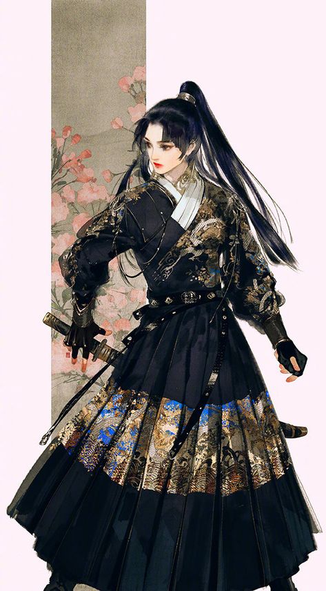 Kostum Peri, Guerriero Samurai, Ibuki Satsuki, Samurai Girl, Female Samurai, Mode Kimono, Art Asiatique, Chinese Art Girl, Samurai Art