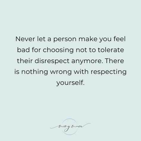 Set your limits and don’t allow people to disrespect you. Self-respect forms the foundation of all the decisions you’ll ever make, how you treat yourself, and how you allow others to treat you. Quotes About Someone Disrespecting You, How U Treat Others Quotes, Respect Peoples Boundaries, People Who Constantly Let You Down, When Someone Treats You Bad Quotes, Respect Other Peoples Relationship, Dont Let Someone Treat You Bad Quotes, Treated With Respect Quotes, Do Not Allow Disrespect