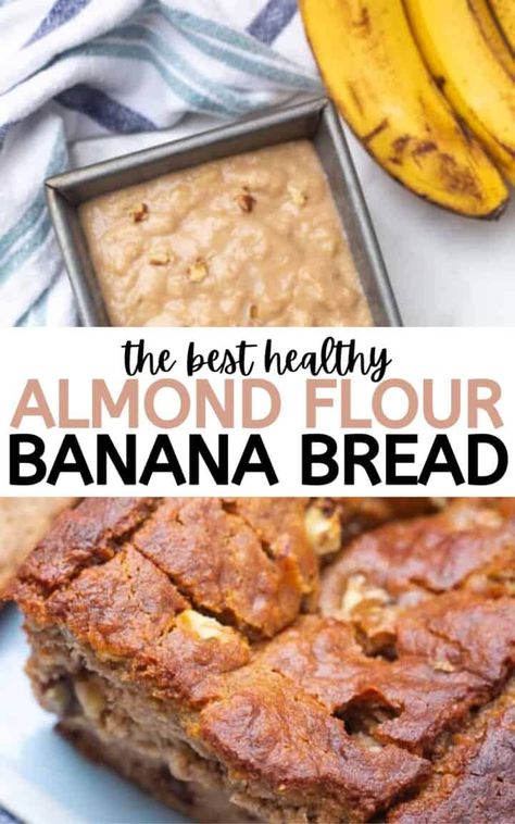 Banana Bread Almond Flour, Almond Flour Banana Bread, Almond Banana Bread, Almond Flour Banana, Keto Banana Bread, Almond Flour Bread, Flours Banana Bread, Pantry Ingredients, Gluten Free Banana Bread