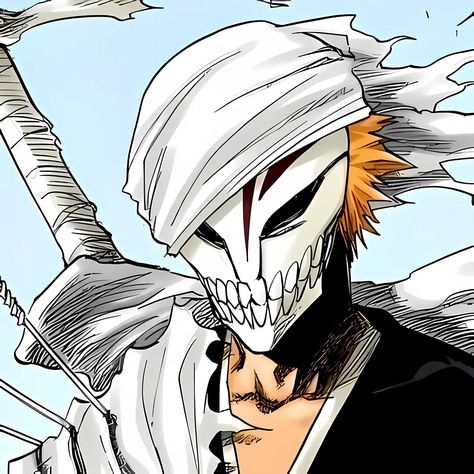 Ichigo Hollow Mask, Ichigo Kurosaki Wallpaper, Bleach Drawing, Ulquiorra Cifer, Ichigo Y Rukia, Madara Wallpaper, Bleach Anime Ichigo, Bleach Anime Art, Anime Bleach