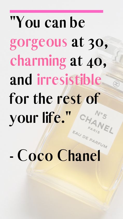 Quotes On Aging, Getting Older Quotes, Number Quotes, Chanel Quotes, Aging Quotes, Parfum Chanel, 50th Quote, Aging Well, Easy Ideas