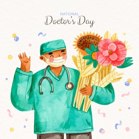 Free Vector | World dream day banner design National Doctors Day, Day Illustration, Doctors Day, Dream Day, Baking Soda Shampoo, Holding Flowers, When You Sleep, How To Do Yoga, Banner Design