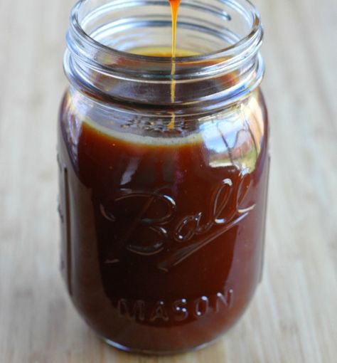 Heavy Cream Recipes, Salted Caramel Sauce Recipe, Homemade Salted Caramel, Homemade Barbecue, Bbq Sauce Chicken, Caramelized Bacon, Bbq Sauces, Caramel Recipes Sauce, Homemade Caramel Sauce