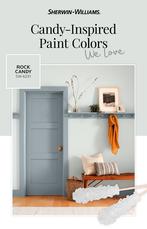 Rock Candy Paint Sherwin Williams, Closet Color Ideas Paint, Rock Candy Sherwin Williams, On The Rocks Sherwin Williams, Nursery Colours, Office Interior Design Luxury, Kitchen Color Combos, Interior Design Luxury Modern, Colors For Walls