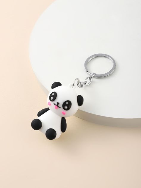 Multicolor    ABS   Embellished   Women Accessories Panda Charm, Charm Keychain, Keychains, Women Accessories, Free Shipping, Quick Saves, Pandas