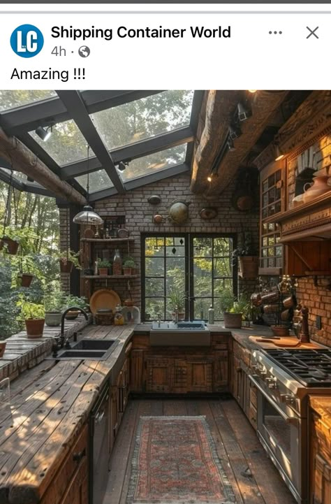 Outdoor Kitchen Extension, Extension Inspiration, How To Build A Log Cabin, Cabin Aesthetic, Log Cabin Rustic, Earthy Home, Kitchen Extension, Functional Kitchen, Mountain House