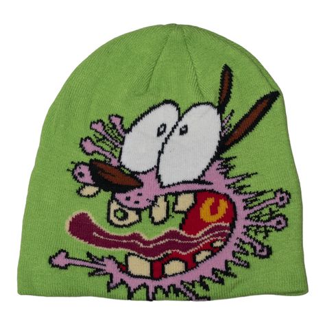 Slumpykev Slumpykev (2019) Art Basel Courage The Cowardly Dog Beanie | Grailed Geeky Clothes, Dog Beanie, Courage The Cowardly Dog, Cowardly Dog, Funky Hats, Fits Clothes, New Rock, Cool Fits, Art Basel