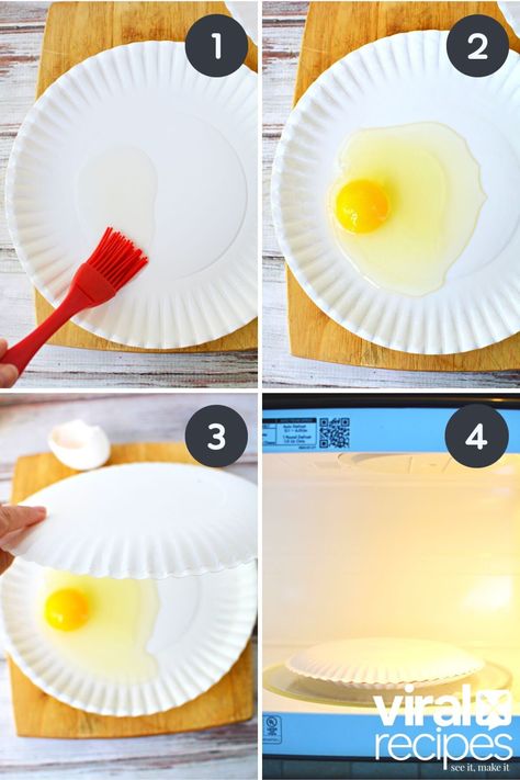 Microwave Fried Egg (No Dirty Dishes!) TikTok | Viral Recipes Microwave Fried Egg, Fried Egg In Microwave, Poached Eggs Microwave, Egg In The Microwave, Easy Microwave Desserts, Microwave Scrambled Eggs, Easy Egg Bake, Microwave Cooking Recipes, Easy Hard Boiled Eggs