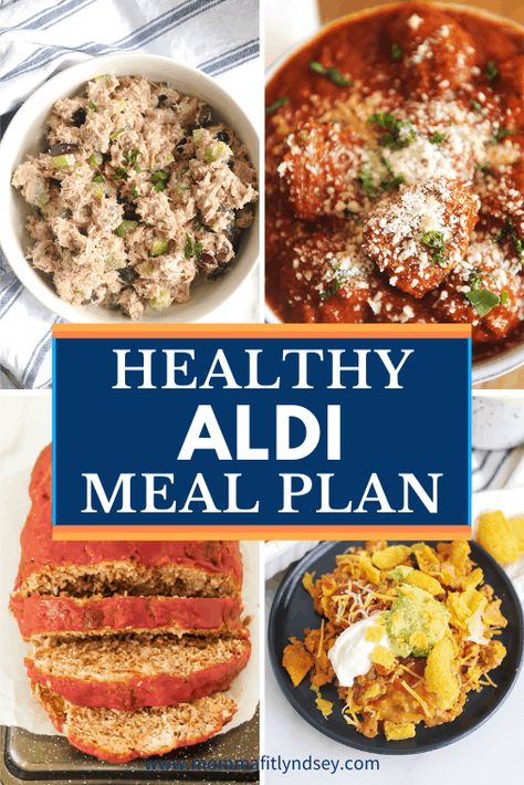 This Aldi meal plan gives you 5 days of healthy family meals your family will love.  Get your free printable shopping list for my Aldi healthy meal plan. Cheap and healthy aldi meal plan for families or can be adapted for two or for one - great for clean eating diet! 5 Day Meal Plan, Aldi Meal Plan, Aldi Recipes, Healthy Meal Plan, Healthy Budget, Healthy Meals For One, Budget Meal Planning, Cheap Healthy, Clean Eating Meal Plan